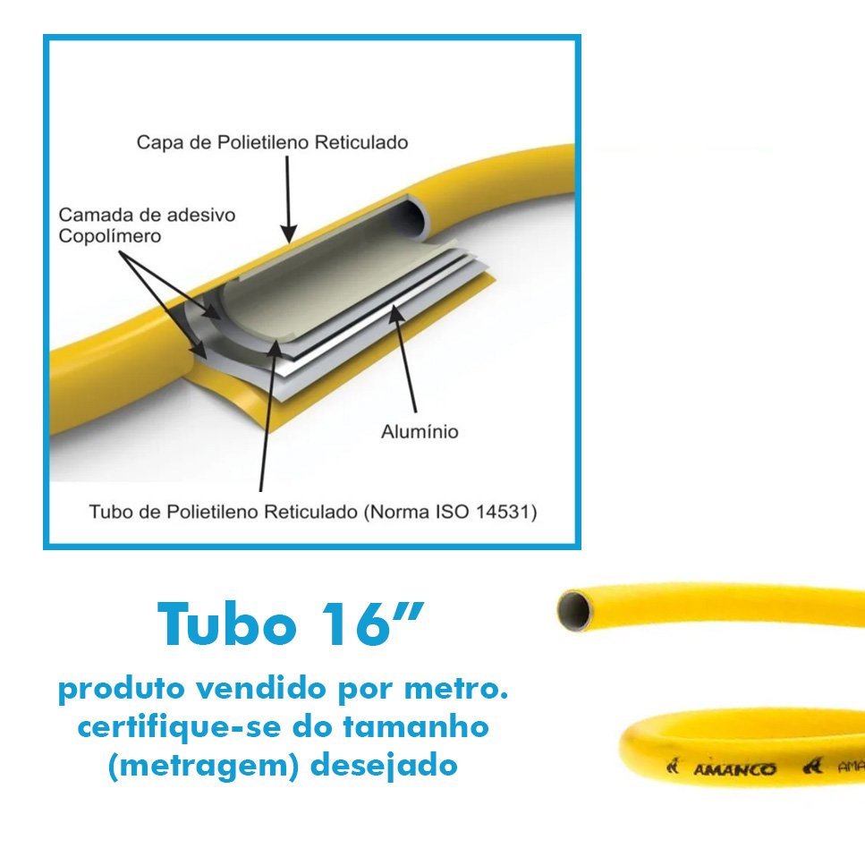 Tubo Pex 16mm para Gás por Metro Astra - 8