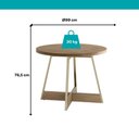 Ver imagem 4 de Conjunto Sala de Jantar 4 Cadeiras Marina Carraro Carvalho Dourado