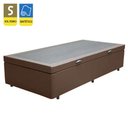 Ver imagem 2 de Cama Box Baú Solteiro Sintético Sereneprime Marrom 88x188x44