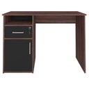 Ver imagem 2 de Escrivaninha Mesa Escritório 1 Porta 1 Gaveta Ipê/preto