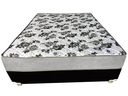 Ver imagem 2 de Cama Box Casal Suede Preto + Colchão Casal Suede Cinza Espuma 138x188x55