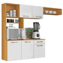 Ver imagem 1 de Cozinha Suspensa 5 Portas 179 Cm Mdp Nanda Armoveis - Cinamomo Branco