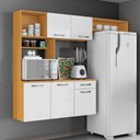 Ver imagem 7 de Cozinha Suspensa 5 Portas 179 Cm Mdp Nanda Armoveis - Cinamomo Branco