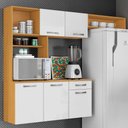 Ver imagem 2 de Cozinha Suspensa 5 Portas 179 Cm Mdp Nanda Armoveis - Cinamomo Branco