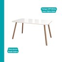 Ver mais imagens de Conjunto Sala de Jantar 4 Cadeiras Flora Carraro Off White Rosê