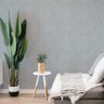 Papel De Parede Efeito Tecido Linho Cinza Vinil Premium 3mt - 2