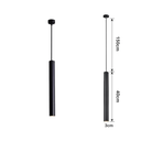 Ver imagem 4 de Lustre Pendente Led 5w Tubo Preto 40cm 3000k Bivolt Dcd02160