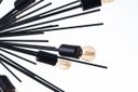 Ver imagem 4 de Lustre Pendente Sputnik Luxo para 18 Lâmpadas Sala Mesa Jantar: Preto Total