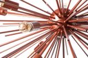 Ver imagem 5 de Lustre Pendente Sputnik Luxo para 18 Lâmpadas Sala Mesa Jantar: Cobre
