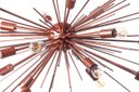 Ver imagem 4 de Lustre Pendente Sputnik Luxo para 18 Lâmpadas Sala Mesa Jantar: Cobre