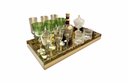 Ver imagem 4 de Bandeja Espelhada Bronze Luxo Home Bar Decoração