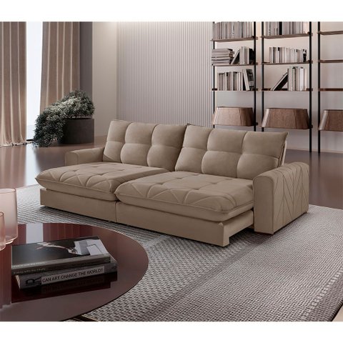 Sofá Firenze Veludo 02 Módulos de 90cm B25cm Meu Sofá Online