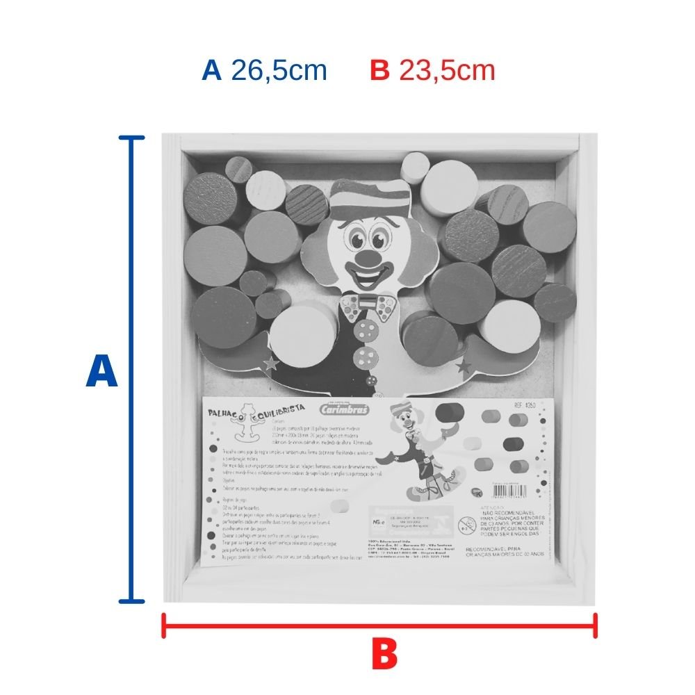 Jogo Equilibra a Bolinha Médio Sortido - DmToys