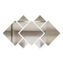 Ver imagem 1 de ESPELHO DECORATIVO ACRÍLICO 110X55 CM 7 PEÇAS SALA Make Laser Espelho Acrilico quadrado
