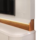 Ver mais imagens de Estante Ripado para TV até 75 Polegadas com LED 100% MDF 240CMX200CM Lord