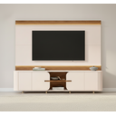 Ver imagem 1 de Estante para TV e Home Theater Ripado para TV até 75 Polegadas com LED 100% MDF 240CMX200CM LED Lord