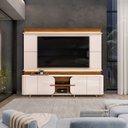 Ver imagem 5 de Estante Ripado para TV até 75 Polegadas com LED 100% MDF 240CMX200CM Lord