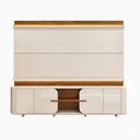 Ver imagem 3 de Estante Ripado para TV até 75 Polegadas com LED 100% MDF 240CMX200CM Lord