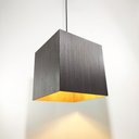 Ver imagem 2 de Luminária de Teto Pendente MDF Madeira Rústica Ébano Marrom Bivolt
