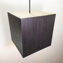 Ver imagem 3 de Luminária de Teto Pendente MDF Madeira Rústica Ébano Marrom Bivolt