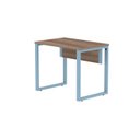 Ver imagem 6 de Escrivaninha Mesa Escritório PE25 90cm Walnut e Azul Dali Cinza