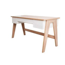 Escrivaninha Pés Palito Retrô 1,50m com 3 Gavetas 26106 Trend Artesano - Hanover/off White - 3