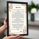 Ver imagem 4 de Quadro Salmo 140 Oração de Proteção e Livramento com Moldura