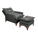 Ver imagem 3 de Poltrona Cadeira Reclinável Munique 163 Império Veludo