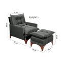 Ver imagem 5 de Poltrona Cadeira Reclinável Munique 163 Império Veludo