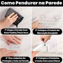 Ver imagem 3 de Kit 2 Prateleira L Metal Canto Organizador Multiuso Banheiro Box sem Furar Parede