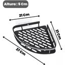 Ver imagem 5 de Kit 2 Prateleira L Metal Canto Organizador Multiuso Banheiro Box sem Furar Parede