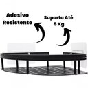 Ver imagem 6 de Kit 2 Prateleira L Metal Canto Organizador Multiuso Banheiro Box sem Furar Parede