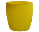 Ver imagem 1 de Vaso Planta 30x30 Oval Moderno Polietileno - AMARELO GIRASSOL 007