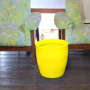Ver imagem 2 de Vaso Planta 30x30 Oval Moderno Polietileno - AMARELO GIRASSOL 007
