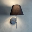 Ver imagem 2 de Kit 2 Arandela Luminária de Parede Clássico Chumbo com Cúpula Preto Ref 19