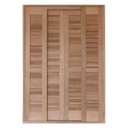 Ver imagem 2 de Porta Balcão de Correr Quadriculado 6 Folhas Cedro Arana 215cmx200cmx15cm Madersilva