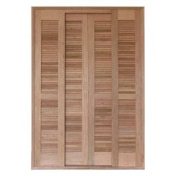 Porta Balcão de Correr Quadriculado 6 Folhas Cedro Arana 215cmx200cmx15cm Madersilva - 2
