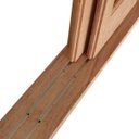 Ver imagem 4 de Porta Balcão de Correr Quadriculado 6 Folhas Cedro Arana 215cmx200cmx15cm Madersilva