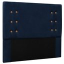 Ver imagem 1 de Cabeceira Estofada Box Casal King Size 195cm Azul Marinho