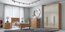 Ver imagem 2 de Guarda Roupa Casal Moderni New 4 Portas 3 Gavetas Novo Horizonte Cumaru/Fendi