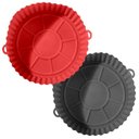 Ver imagem 2 de Protetor Forro Reutilizável para Fritadeira Air Fryer Fornos - Vermelho