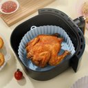 Ver imagem 6 de Protetor Forro Reutilizável para Fritadeira Air Fryer Fornos - Vermelho