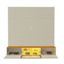Ver imagem 3 de Painel para TV até 65 Polegadas Luminare 3 Portas com Vidro Reflecta e LED 100% MDF Off White/Natura