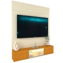 Ver imagem 2 de Painel para TV até 65 Polegadas Luminare 3 Portas com Vidro Reflecta e LED 100% MDF Off White/Natura