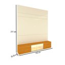 Ver imagem 4 de Painel para TV até 65 Polegadas Luminare 3 Portas com Vidro Reflecta e LED 100% MDF Off White/Natura