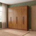 Ver imagem 1 de Guarda Roupa Casal 6 Portas 2 Gavetas 180cm