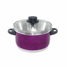 Jogo de Panelas 3 Peças Tampa de Vidro Roxa maçãSTORE - 4