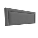 Ver imagem 1 de Cabeceira Cama Box Premium Almofadada Lisa Luxo Suede Rbl:casal Painel/cinza