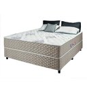 Ver imagem 2 de Cama Box Casal Conjugada Ortopédico Alpha Espuma 138x188x52cm Bege / Branco Hellen