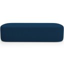 Ver mais imagens de Cabeceira Cama Box Queen 160cm Lanna com Puff Recamier Doha W01 Suede Azul Marinho - Lyam Decor